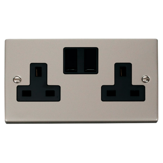VPPN036BK Deco 2 Gang 13A DP Switched Socket Outle