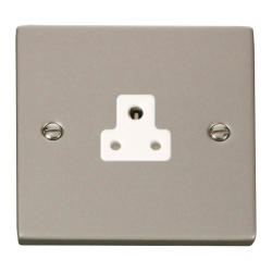 VPPN039WH Deco 2A Round Pin Socket Outlet - White
