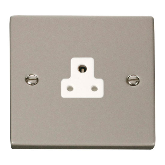 VPPN039WH Deco 2A Round Pin Socket Outlet - White