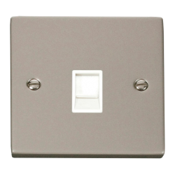VPPN115WH Deco Single RJ11 Socket  (Ireland/USA) -