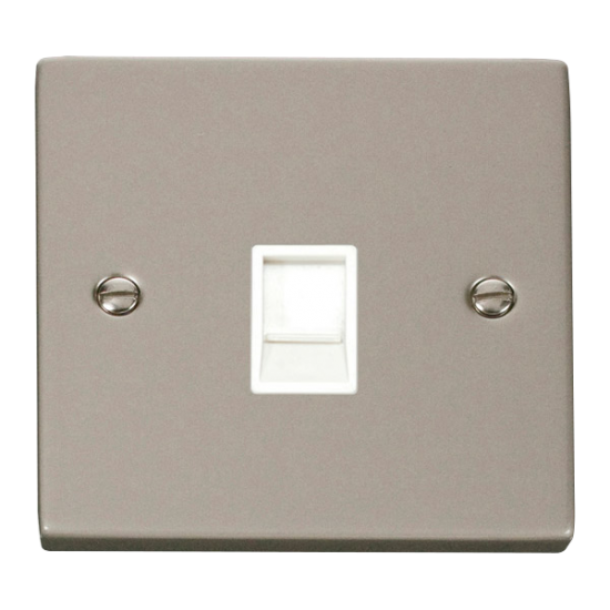 VPPN115WH Deco Single RJ11 Socket  (Ireland/USA) -
