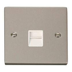 VPPN120WH Deco Single Telephone Socket Outlet Mast