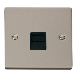 VPPN125BK Deco Single Telephone Socket Outlet Seco