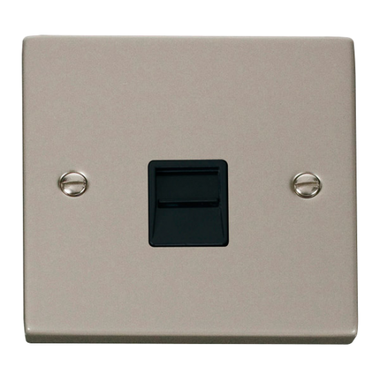 VPPN125BK Deco Single Telephone Socket Outlet Seco