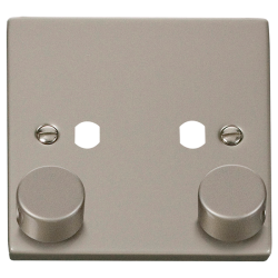 VPPN152PL Deco VPPN 2 GANG DOUBLE DIMMER PLATE & K