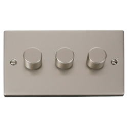 VPPN153 Deco 3 Gang 2 Way 400Va Dimmer Switch
