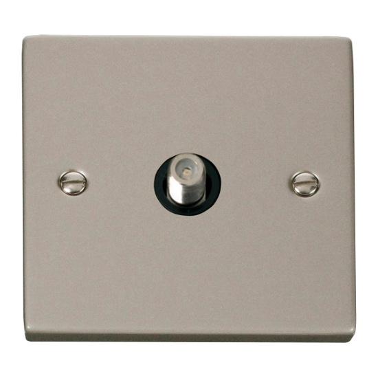 VPPN156BK Deco 1 Gang Satellite Socket Outlet - Bl