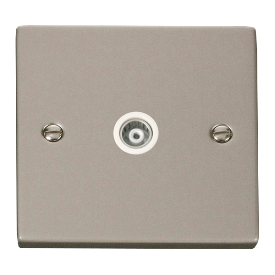 VPPN158WH Deco Single Isolated Coaxial Socket Outl