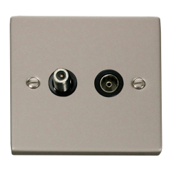 VPPN170BK Deco 1 Gang Satellite & Coaxial Socket O