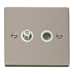 VPPN170WH Deco 1 Gang Satellite & Coaxial Socket O