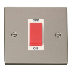 VPPN200WH Deco 1 Gang 45A DP Switch - White