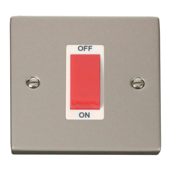 VPPN200WH Deco 1 Gang 45A DP Switch - White