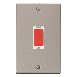 VPPN202WH Deco 2 Gang 45A DP Switch - White