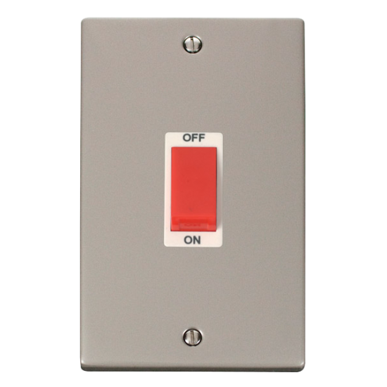 VPPN202WH Deco 2 Gang 45A DP Switch - White