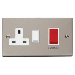 VPPN204WH Deco 45A DP Switch + 13A Switched Socket