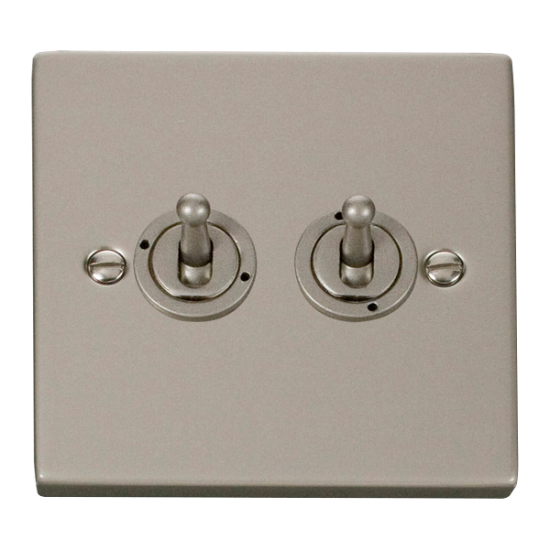 VPPN422 Deco 2 Gang 2 Way 10AX Toggle Switch
