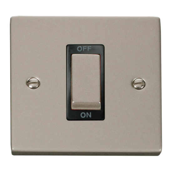 VPPN500BK Deco Ingot 1 Gang 45A DP Switch - Black