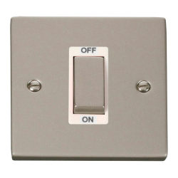 VPPN500WH Deco Ingot 1 Gang 45A DP Switch - White