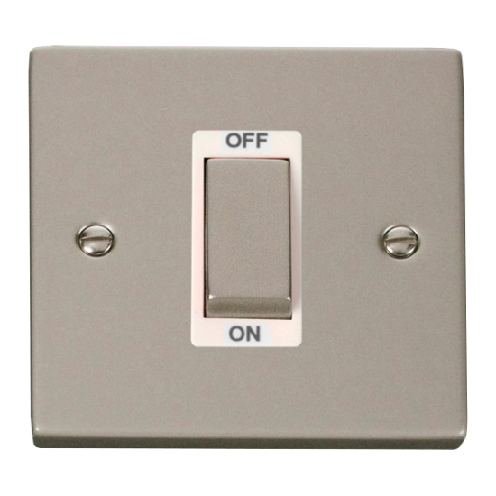 VPPN500WH Deco Ingot 1 Gang 45A DP Switch - White