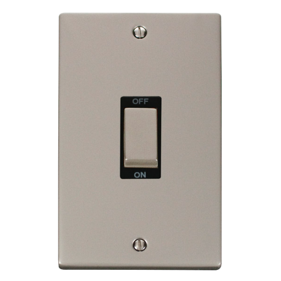 VPPN502BK Deco Ingot 2 Gang 45A DP Switch - Black