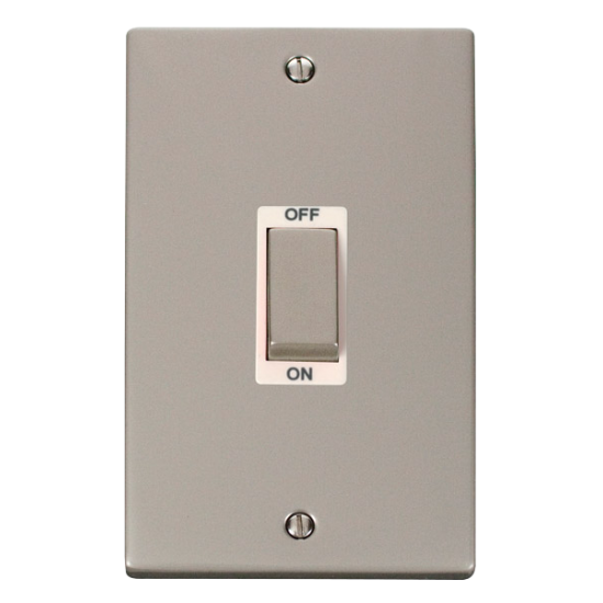 VPPN502WH Deco Ingot 2 Gang 45A DP Switch - White
