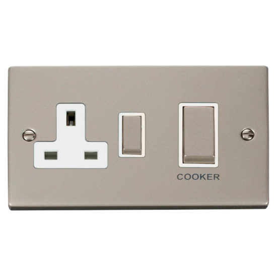 VPPN504WH Deco Ingot 45A DP Switch + 13A Switched
