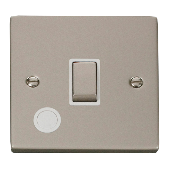 VPPN522WH Deco 20A 1 Gang DP 'Ingot' Switch With F