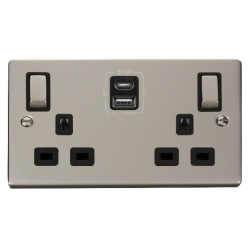 VPPN586BK Deco 2G 13A SW SKT 4.2A A&C USB INGOT VP