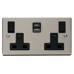 VPPN786BK Deco 2G 13A SW SKT 4.2A A&C USB VPPN BK