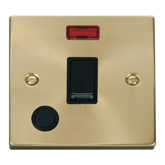 VPSB023BK Deco 20A 1 Gang DP Switch With Flex Outl