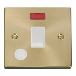 VPSB023WH Deco 20A 1 Gang DP Switch With Flex Outl