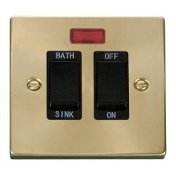 VPSB024BK Deco 20A DP Sink/Bath Switch - Black