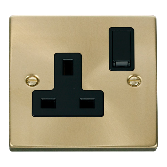 VPSB035BK Deco 1 Gang 13A DP Switched Socket Outle