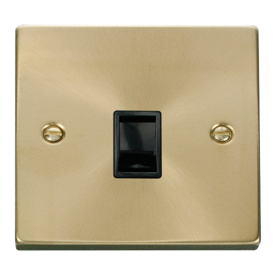 VPSB115BK Deco Single RJ11 Socket  (Ireland/USA) -