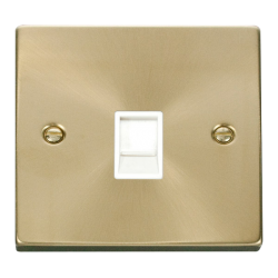 VPSB115WH Deco Single RJ11 Socket  (Ireland/USA) -