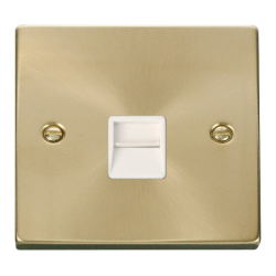 VPSB125WH Deco Single Telephone Socket Outlet Seco