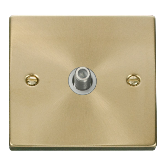 VPSB156WH Deco 1 Gang Satellite Socket Outlet - Wh