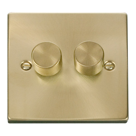 VPSB162 Deco VPSB 2GANG 2WAY 100W LED DIMMER SWITC