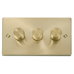 VPSB163 Deco VPSB 3GANG 2WAY 100W LED DIMMER SWITC