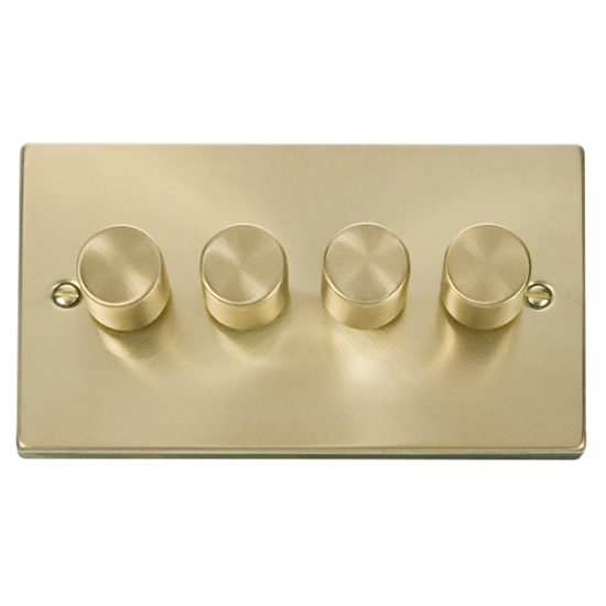 VPSB164 Deco VPSB 4GANG 2WAY 75W LED DIMMER SWITCH