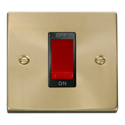 VPSB200BK Deco 1 Gang 45A DP Switch - Black