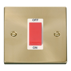 VPSB200WH Deco 1 Gang 45A DP Switch - White
