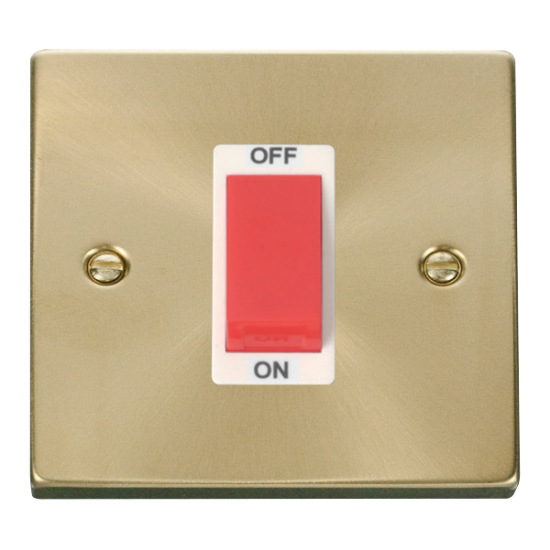 VPSB200WH Deco 1 Gang 45A DP Switch - White