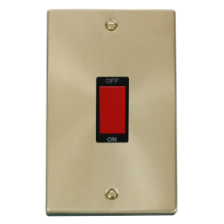 VPSB202BK Deco 2 Gang 45A DP Switch - Black
