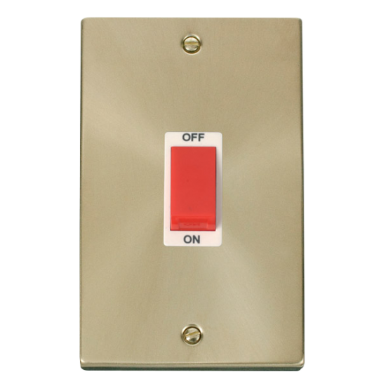 VPSB202WH Deco 2 Gang 45A DP Switch - White