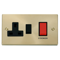 VPSB204BK Deco 45A DP Switch + 13A Switched Socket