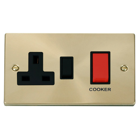 VPSB204BK Deco 45A DP Switch + 13A Switched Socket