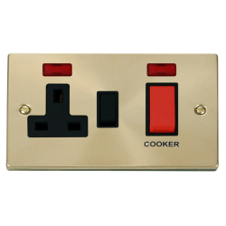 VPSB205BK Deco 45A DP Switch + 13A Switched Socket