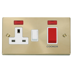 VPSB205WH Deco 45A DP Switch + 13A Switched Socket
