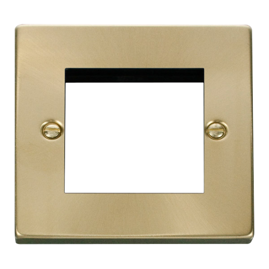 VPSB311 Deco Single Plate (Twin Media Module Apert